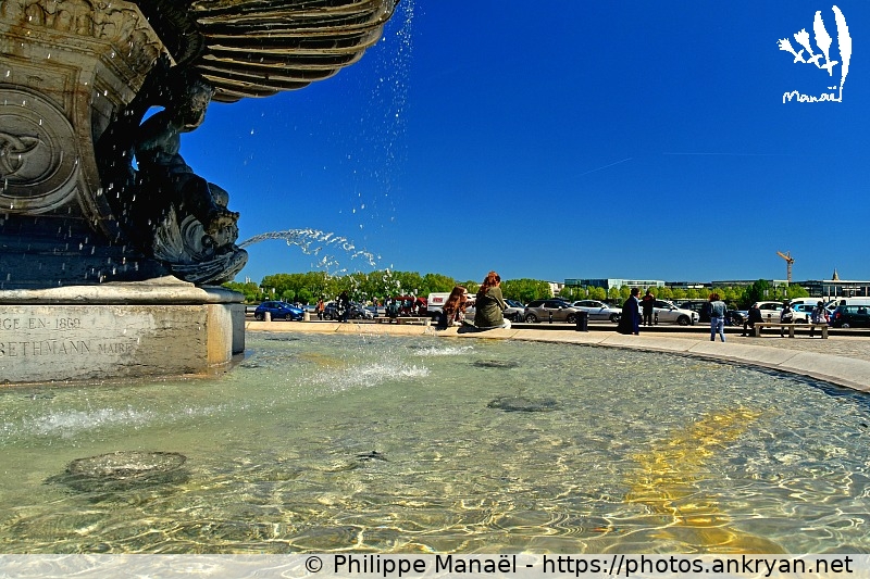 Fontaine des Trois Grâces, vasque (Bordeaux / Ville / France / Gironde - FR-33) © Philippe Manaël