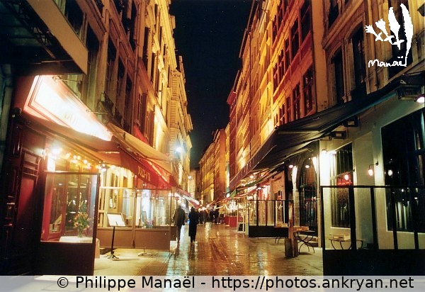 Rue Mercière, de nuit (Lyon / Ville / France / Rhône-Alpes - FR-69) © Philippe Manaël