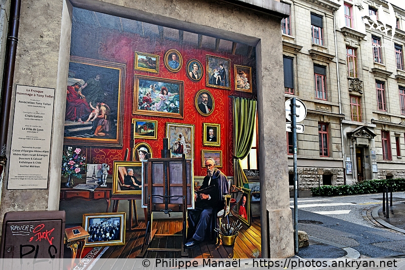 Fresque "Hommage à Tony Tollet" (Lyon / Ville / France / Rhône-Alpes - FR-69) © Philippe Manaël