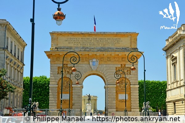 Porte du Peyrou, façade est (Montpellier / Ville / France / Hérault - FR-34) © Philippe Manaël