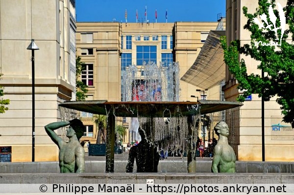 Antigone : Fontaine de Thessalie (Montpellier / Ville / France / Hérault - FR-34) © Philippe Manaël