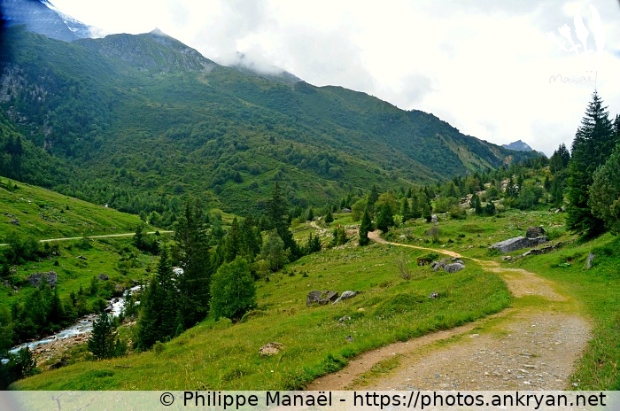 Sentier de randonnée, les Prioux (Savoie : Pralognan, Les Prioux / Balade / France / Savoie - FR-73) © Philippe Manaël