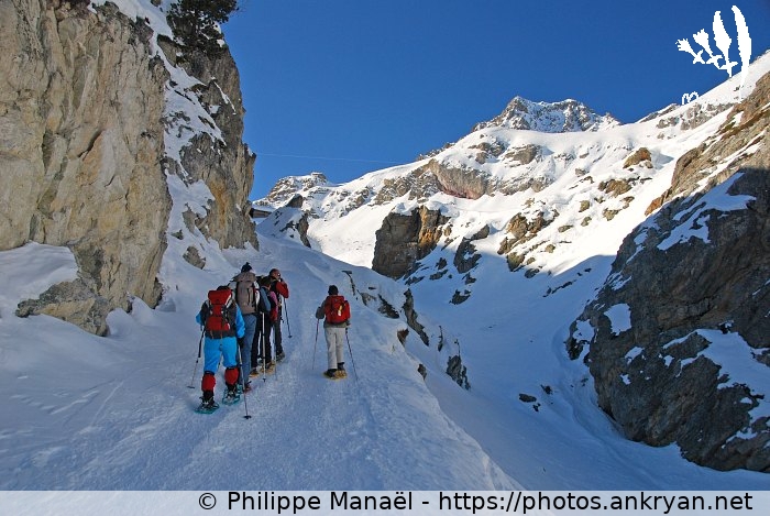 Piste GR 5, chemin de Clapeyto (Queyras, nouvel an à Molines / Trekking / France / Hautes-Alpes - FR-05) © Philippe Manaël