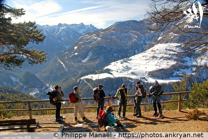 Belvédère depuis Le Puy (Queyras, nouvel an à Molines / Trekking / France / Hautes-Alpes - FR-05) © Philippe Manaël
