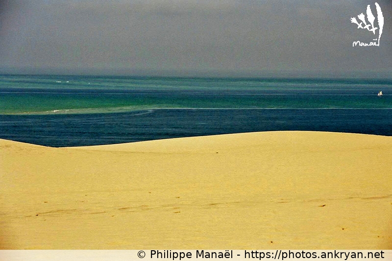 Dune du Pilat et océan (Traversée des Landes / Trekking / France / Gironde - FR-33) © Philippe Manaël