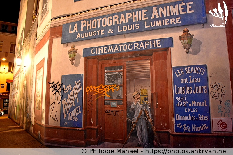 Mur peint : Fresque du cinéma (Lyon / Ville / France / Rhône-Alpes - FR-69) © Philippe Manaël