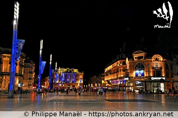 Place de la Comédie, nocturne (Montpellier / Ville / France / Hérault - FR-34) © Philippe Manaël