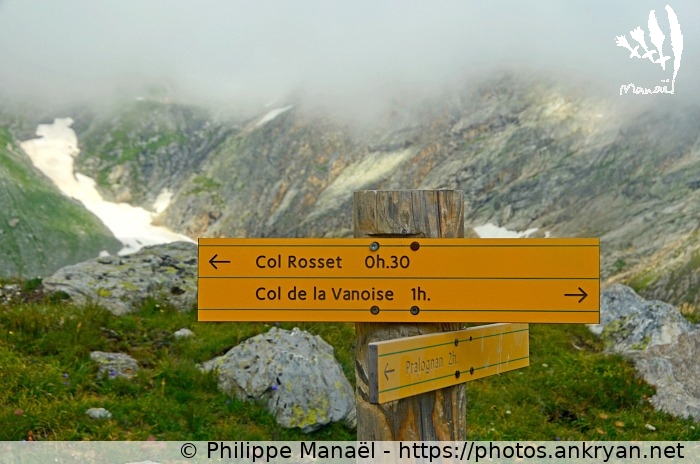 Lac de la Patinoire, pancarte (Savoie : Col de la Vanoise / Balade / France / Savoie - FR-73) © Philippe Manaël