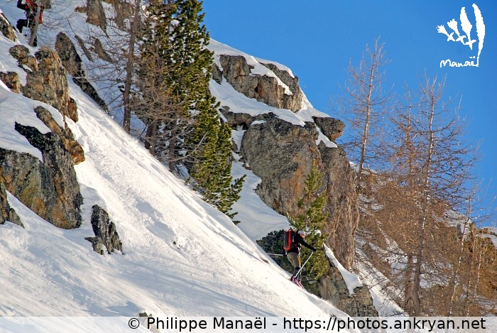 Descente depuis Drataya, 2 (Queyras, nouvel an à Molines / Trekking / France / Hautes-Alpes - FR-05) © Philippe Manaël