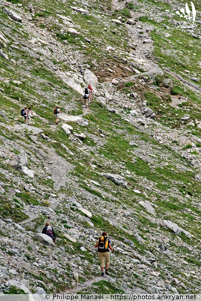 Ascension vers le col de la Scaletta (Hautes vallées piémontaises / Italie / Piémont - IT) © Philippe Manaël